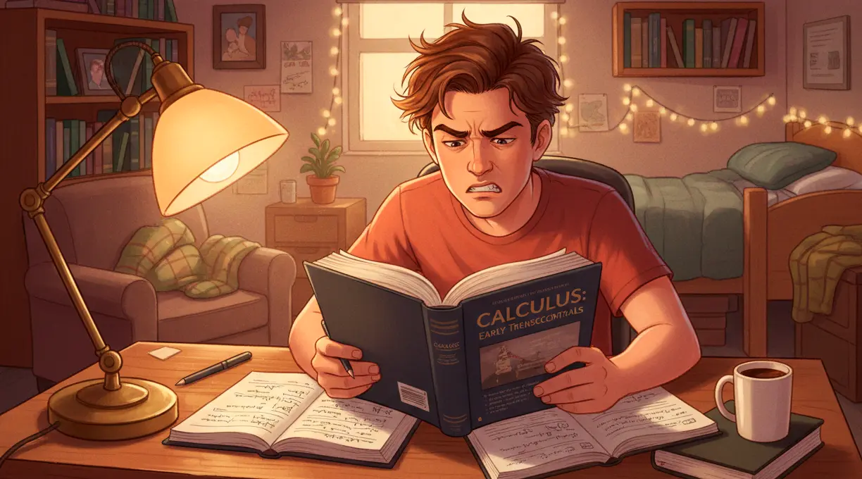 Student struggling with calculus